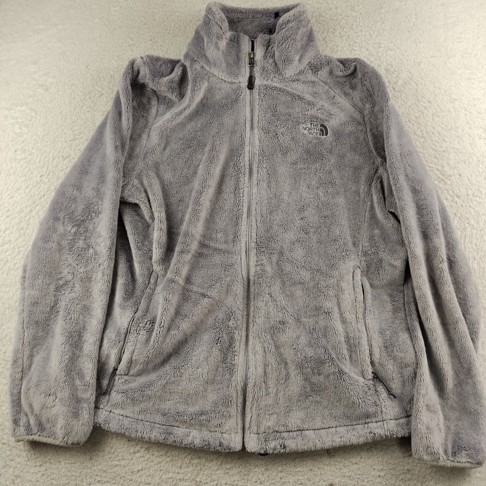 The North Face Deep Pile Jacket Women's XL Gray Fleece
